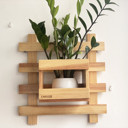 Wooden planter box