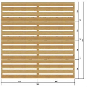Bedding wooden frame