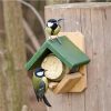 wooden bird feeder